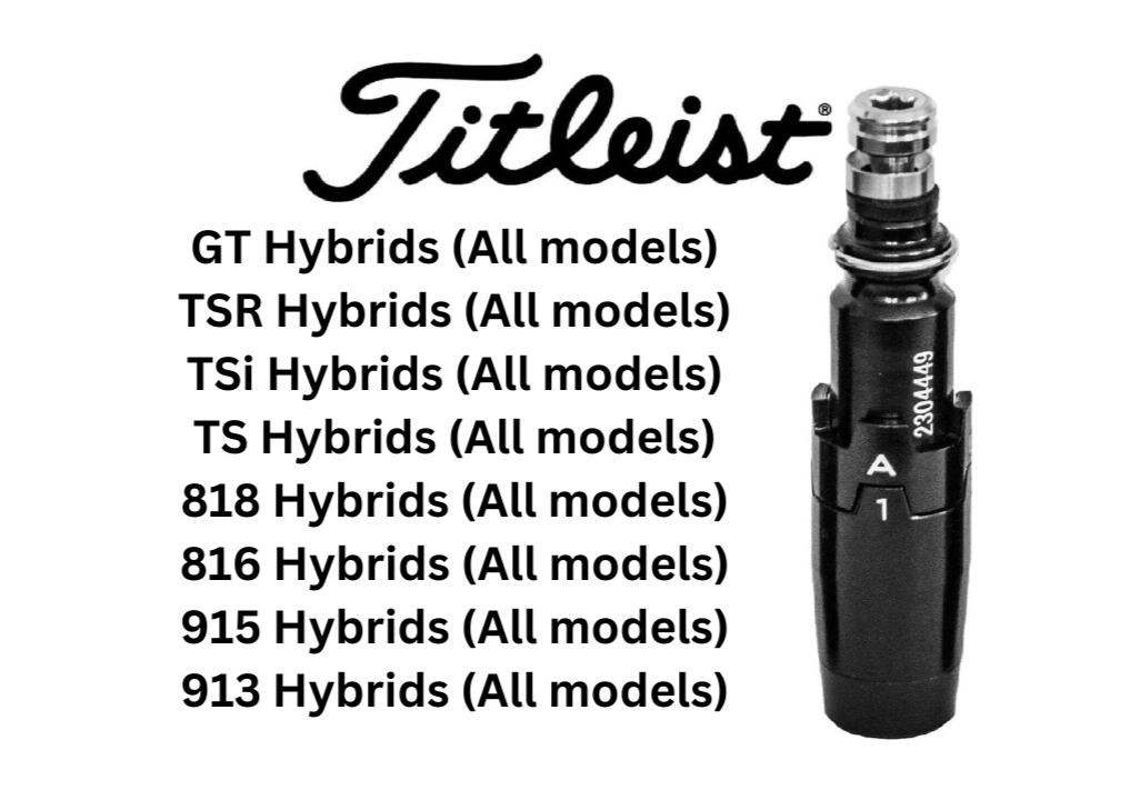 Titleist .370 Hybrid shaft adaptor, tip. For GT GT2 TSR TSi 818