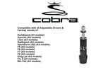 Cobra shaft adapter .335 Driver & Wood shaft adaptor, Aerojet LTDx DarkSpeed F9