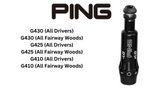 Ping .335 Shaft Adaptor. Ping G430 / G425 / G410 Driver & Wood Adapter