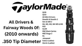 Taylormade Driver & Wood .350 shaft adaptor, tip. Qi35 Qi10 Stealth SIM